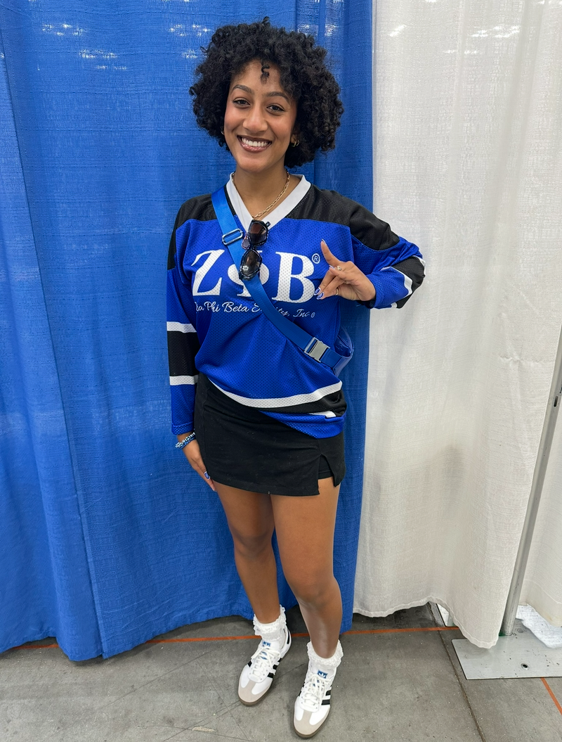 ZPhiB - Striped Jersey Dress - Royal Blue  Official Para Connect