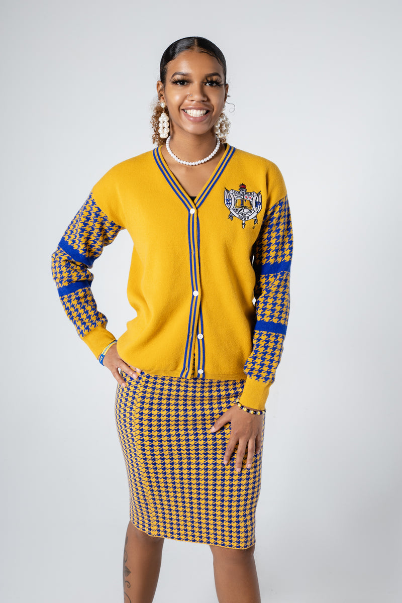 SGRho Houndstooth Skirt Set – Official Para Connect