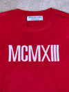 1913 Roman Numeral Sweater - Red
