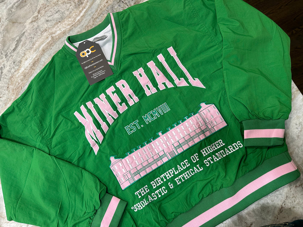 Miner Hall Pullover - Green/Pink