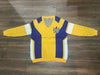 FINAL SALE - SGRho Geometric Sweater - Royal Blue/Gold - Size:Large/XL