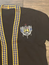 FINAL SALE - SGRho - Houndstooth Cardigan (Black) - Size: L/XL