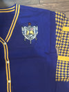 FINAL SALE - SGRho - Houndstooth Skirt Set (Royal Blue) - Size: XL