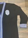 FINAL SALE - ZPhiB - Houndstooth Cardigan (Black)